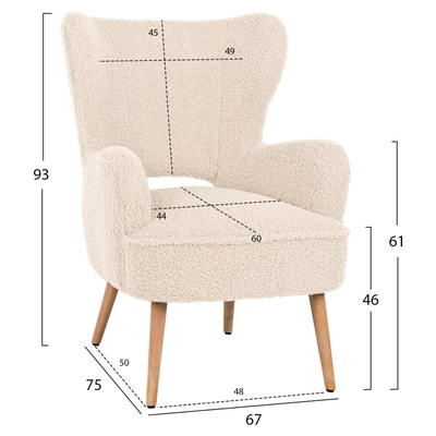 Kolltuk Mylie 66x75x93Hcm (HM8394.23)