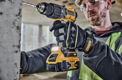Shpuese me bateri me çekan (AKU) DeWALT, 18V, 5,0Ah, e verdhë