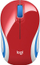 Maus Logitech M187, wireless, USB, i kuq