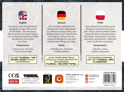 Zgjerim loje tavoline Portal Games Thorgal Character Set, set personazhesh, multilanguage
