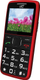 Telefoni Maxcom MOB20, 900mAh, microSD, i kuq e zi