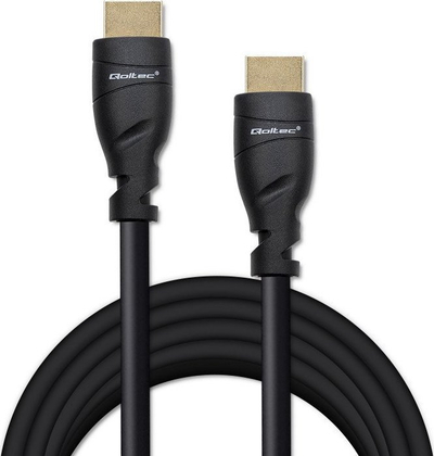Kabllo HDMI Qoltec 50353, HDMI 2.1, 5m, e zezë