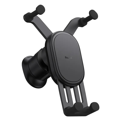 Mbajtës telefoni për veturë Baseus Gravity Car Mount Pro, wireless 15W, për grilë ajri, i zi