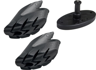 Set mbulesash për shkopinjë ecjeje ​LEKI Smart Tip Pad, 2 copë, të zeza