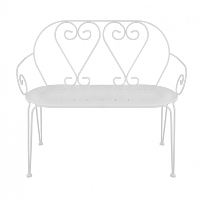 Stol kopshti Amore HM5014.02, metal, 104x58x87cm, i bardhë
