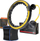 Set fitnesi HMS HHM21, rreth magnetik hula hoop, rrip dobesues, gri