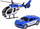 Set lodrash policie Toystar City Police, makinë e helikopter, me dritë edhe zë, blu e bardhë