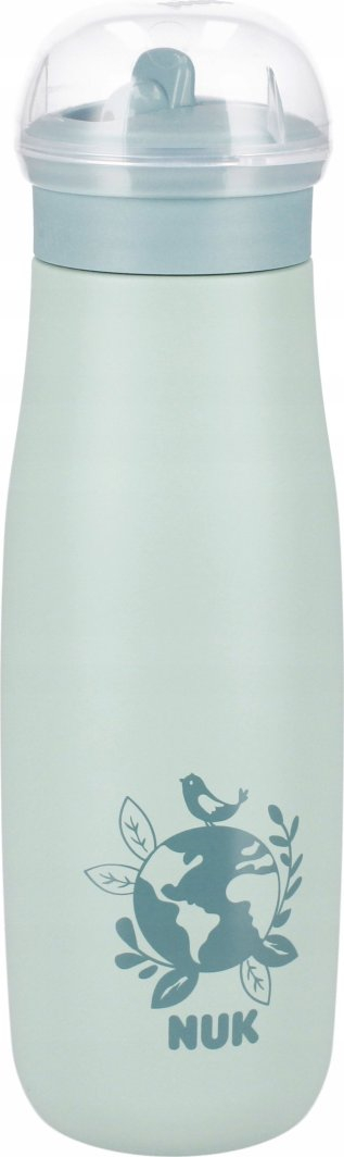 Shishe me pipëz NUK Mini-Me Flip, 500ml, çelik inox, jeshile pastel