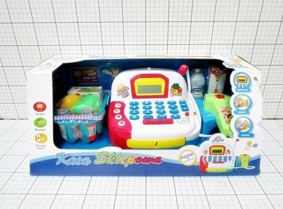 Каса играчка Interactive Toy Cash Register, со додатоци, повеќебојна