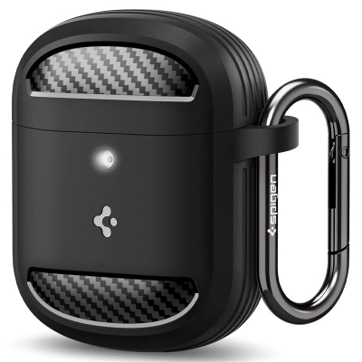 Mbështjellës për Google Pixel Buds Pro Spigen Rugged Armor, i zi