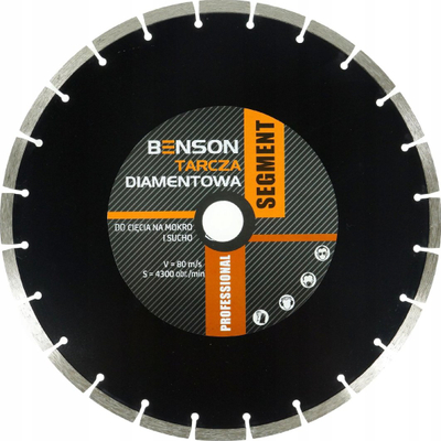 Disk diamanti Silver D.Stoner, 350mm, segmentuar, i zi