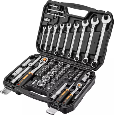 Set veglash Neo 10-058, 82 pjesë, krom vanadium