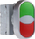 Buton kontrolli Spamel, 22 mm, i gjelbër/kuq