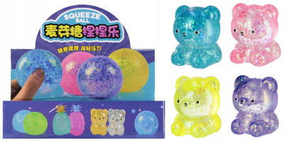 Lodra squishy Mega Creative Teddy Bear 565691, 7 cm, ariush i butë