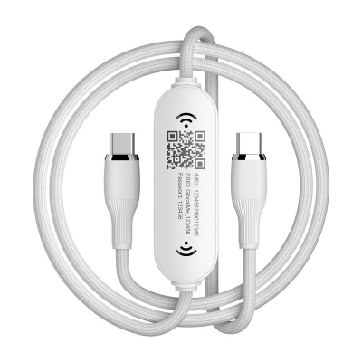 Kabllo hotspot Wi-Fi GlocalMe Unicord, 4G LTE CloudSIM, USB-C 65W 1m, e bardhë