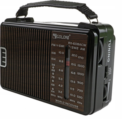 Radio portabël Tiross TS462, AM FM, me bateri, gri