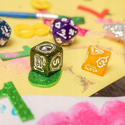 Сет зарови Q-Workshop My Very First Set Fairy Dust, тематски RPG, светкав прав, шарен
