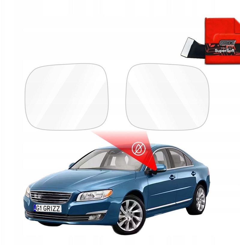 Film mbrojtës ZeroDrop për pasqyra të jashtme Volvo S80 2006-2016, hidrofobik, transparent