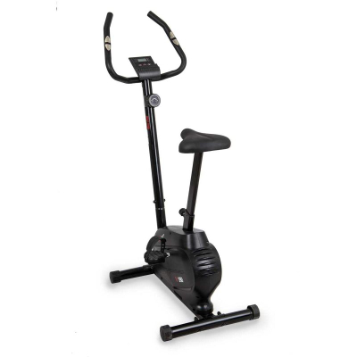 Biçikletë stacionare magnetike EB Fit B590, rrotë 4 kg, 8 shkallë rezistence, e zezë