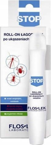 Xhel pas pickimit Floslek STOP Roll-on, qetësues, ftohës, i bardhë