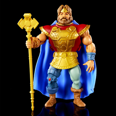 Figurë aksioni Mattel Masters of the Universe King Randor, Origins Rise of Snake Men, 14 cm, shumëngjyrëshe