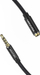 Kabllo audio zgjatues Vention Cotton Braided, TRRS 3.5 mm, 5 m, e zezë