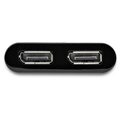 Видео адаптер StarTech USB 3.0 Dual DisplayPort, 2 порти, 4K 60Hz, црн