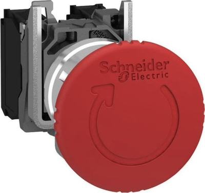 Buton emergjence Schneider Electric XB4BS84441, 22mm, 1NO 2NC IP66, i kuq