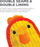 Lodër për qen Outward Hound Invincibles Minis Brave Chick, rezistente, me fishkëllimë