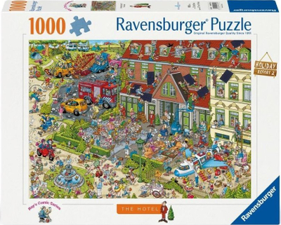 Puzzle Ravensburger Ray's Comic Series The Hotel, 1000 copa, për të rritur, shumëngjyrësh