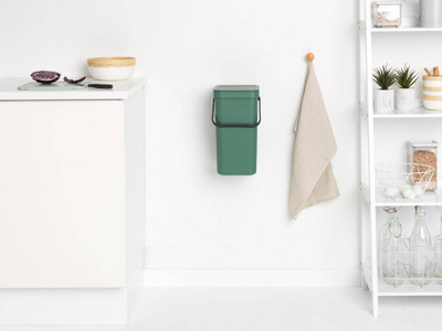 Kosh plehrash Brabantia Sort&amp;Go 12L, për riciklim, jeshil
