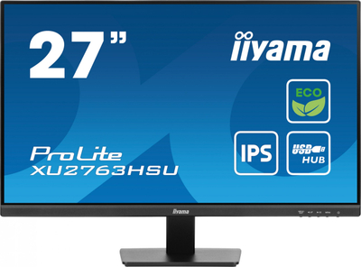 Monitor iiyama ProLite XU2763HSU B1, 27", IPS, Full HD, i zi