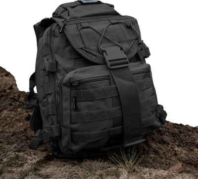 Shpinë turistike Offlander Survival Hiker 25L, najlon, e zezë