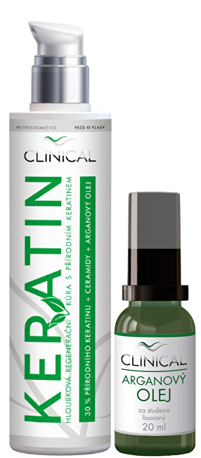 Trajtues për flokë Clinical, 100 ml + vaj argani, 20 ml