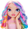 Set loje Rainbow High Styling Head, kokë stilimi 4 në 1, aksesorë flokësh dhe thonjsh, shumëngjyrësh