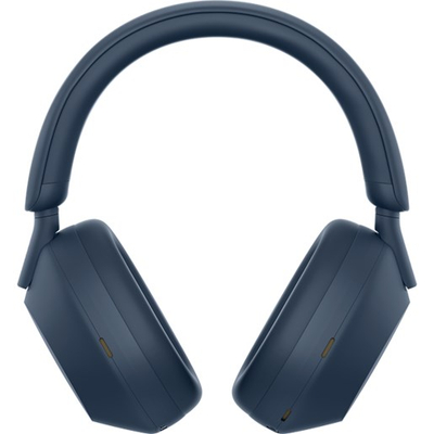 Kufje Sony WH-1000XM5, me tel edhe wireless, blu