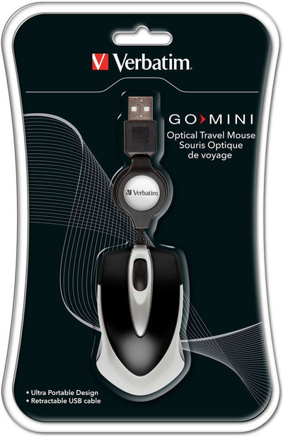Maus Verbatim GO, me kabllo, USB, i zi