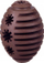 Lodër për qen Barry King Rugby, 7-8cm, kafe