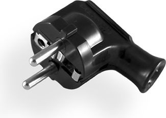 Prizë këndore Elgotech WT-20-2, 16A, 250V, e zezë