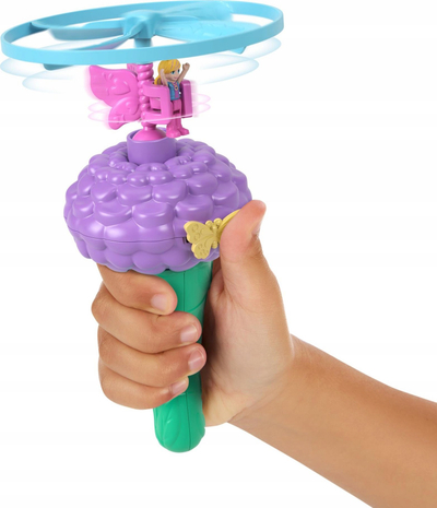 Set lodrash Polly Pocket Pollyville Resort Roll Away, 3 kate, me 4 kukulla dhe aksesorë, shumëngjyrëshe