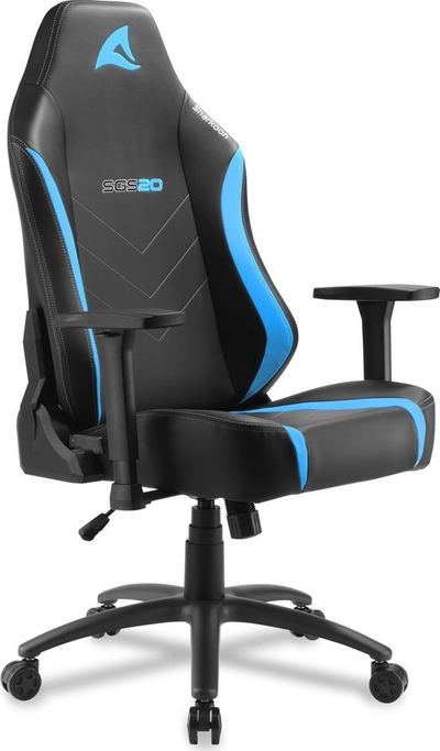 Karrige gaming Sharkoon Skiller SGS20, gas lift klasa 4, mban deri 120 kg, e zezë me blu