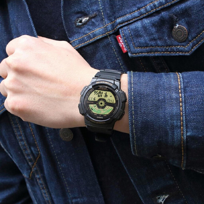 Orë dore Casio AE-1100W-1BV, e zezë
