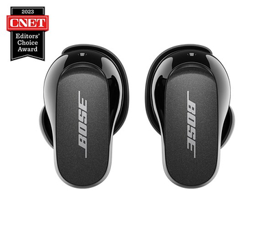 Kufje pa kabllo BOSE QuietComfort II, true wireless, të zeza