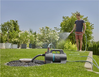Pompë kopshti Gardena 4100 Silent Set, 550W, 4100 l/orë, gri