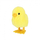 Lodër pelushi MEGA CREATIVE Little Chick, 8 cm, e verdhë