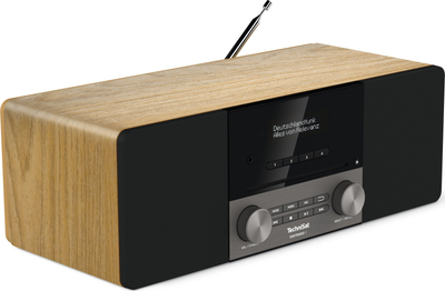 Radio CD TechniSat DIGITRADIO 3, DAB+, Bluetooth, ngjyrë e zezë me dru