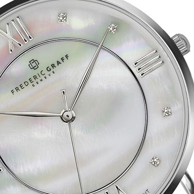 Orë për goca Frederic Graff Silver Liskamm Steel FAJ-4518, e argjendtë