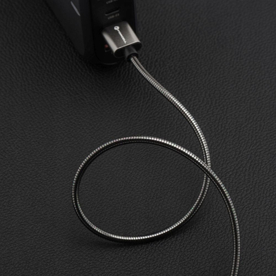 Kabllo USB Forcell F-ENERGY Metal C234, USB A në USB C, 2m, 66W, argjendtë