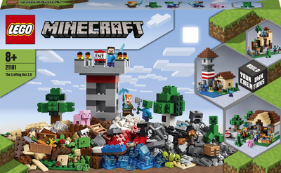 Lodër me kocka LEGO Minecraft™ Creative Workshop 3.0 (21161)