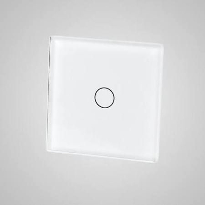 Panel xhami për çelës TouchMe TM530W, 1 buton, i bardhë